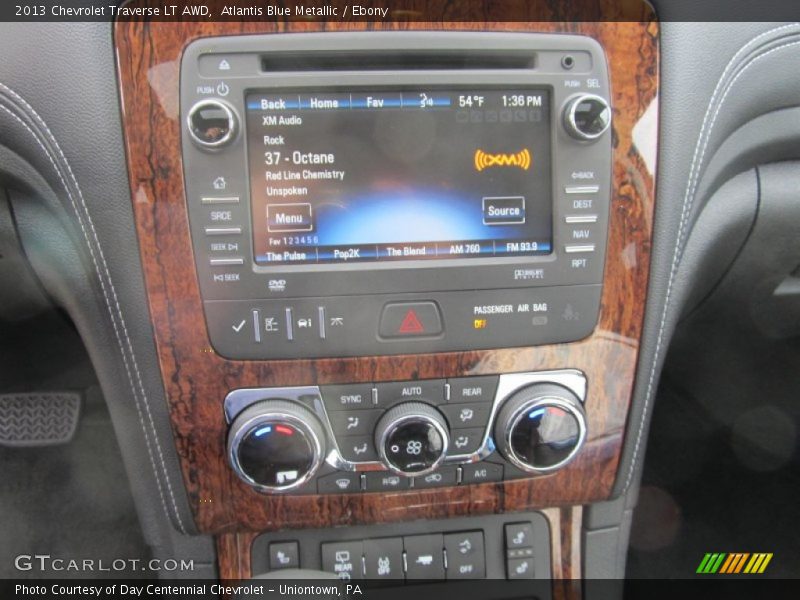 Atlantis Blue Metallic / Ebony 2013 Chevrolet Traverse LT AWD