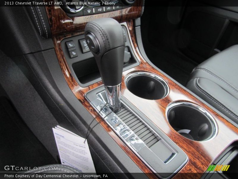 Atlantis Blue Metallic / Ebony 2013 Chevrolet Traverse LT AWD