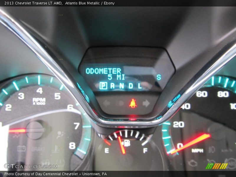 Atlantis Blue Metallic / Ebony 2013 Chevrolet Traverse LT AWD
