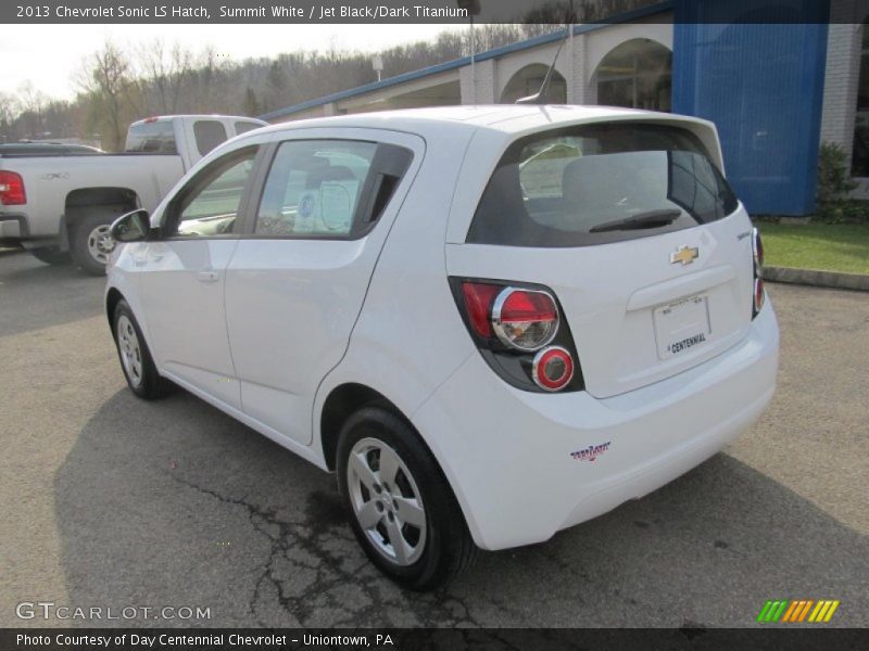 Summit White / Jet Black/Dark Titanium 2013 Chevrolet Sonic LS Hatch