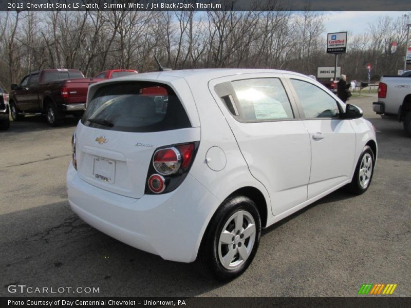 Summit White / Jet Black/Dark Titanium 2013 Chevrolet Sonic LS Hatch
