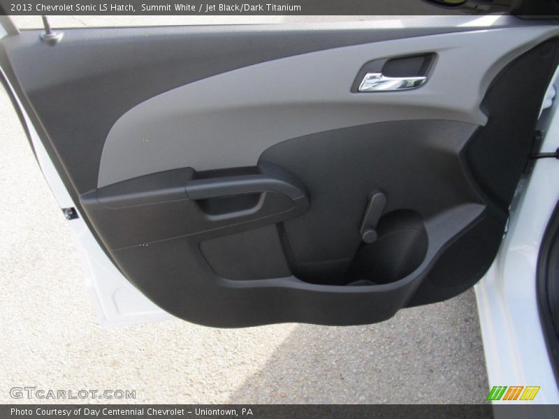 Summit White / Jet Black/Dark Titanium 2013 Chevrolet Sonic LS Hatch