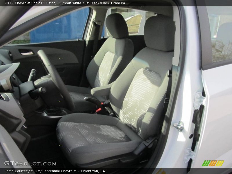 Summit White / Jet Black/Dark Titanium 2013 Chevrolet Sonic LS Hatch
