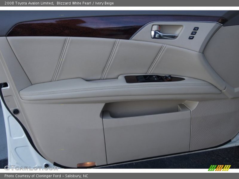Blizzard White Pearl / Ivory Beige 2008 Toyota Avalon Limited