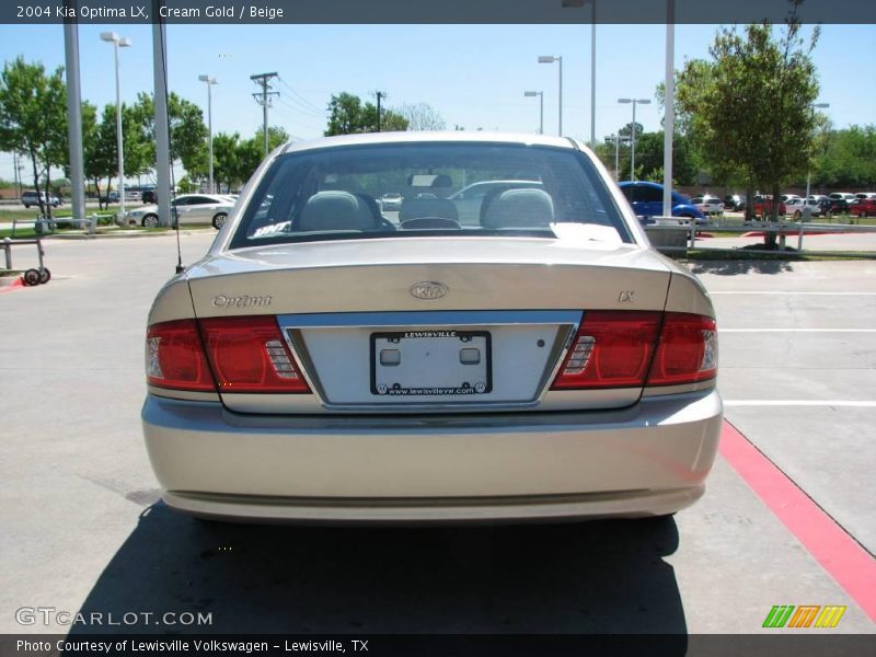 Cream Gold / Beige 2004 Kia Optima LX