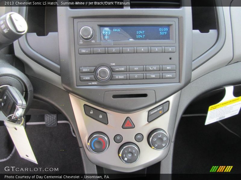Summit White / Jet Black/Dark Titanium 2013 Chevrolet Sonic LS Hatch
