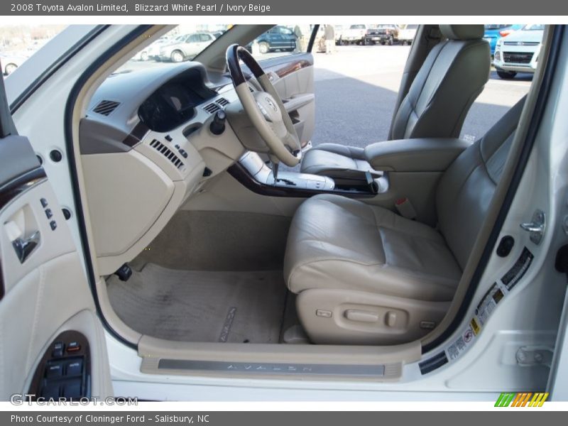 Blizzard White Pearl / Ivory Beige 2008 Toyota Avalon Limited