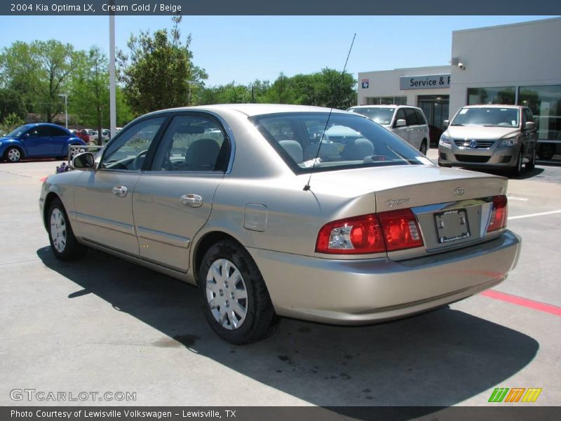 Cream Gold / Beige 2004 Kia Optima LX