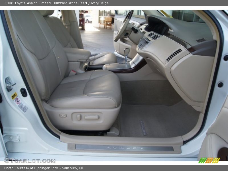 Blizzard White Pearl / Ivory Beige 2008 Toyota Avalon Limited
