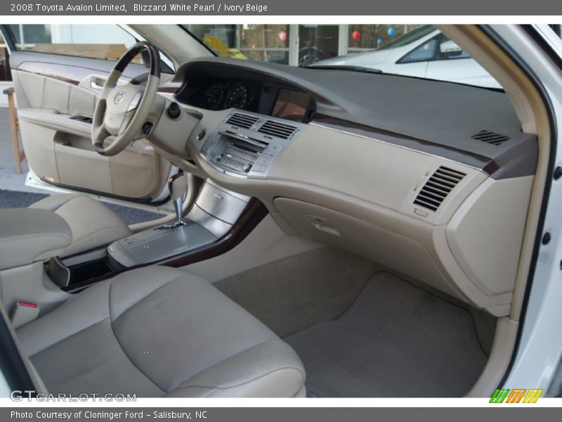Blizzard White Pearl / Ivory Beige 2008 Toyota Avalon Limited
