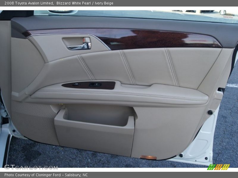 Blizzard White Pearl / Ivory Beige 2008 Toyota Avalon Limited