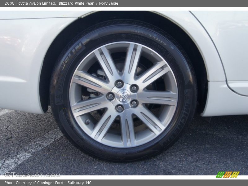 Blizzard White Pearl / Ivory Beige 2008 Toyota Avalon Limited