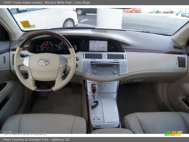 Blizzard White Pearl / Ivory Beige 2008 Toyota Avalon Limited