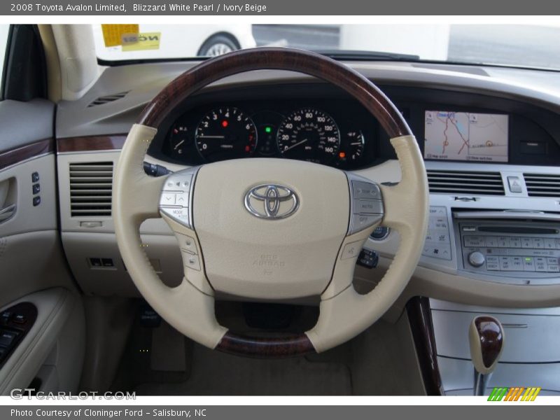 Blizzard White Pearl / Ivory Beige 2008 Toyota Avalon Limited