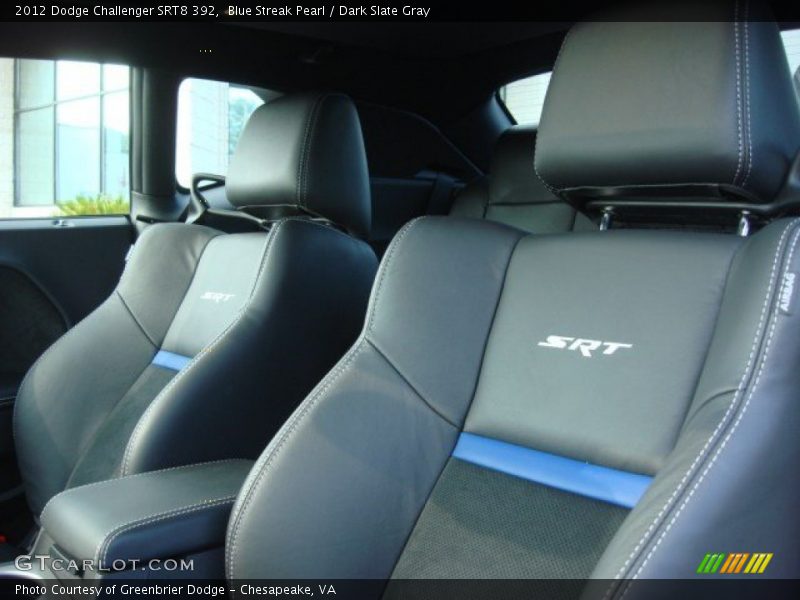 Blue Streak Pearl / Dark Slate Gray 2012 Dodge Challenger SRT8 392