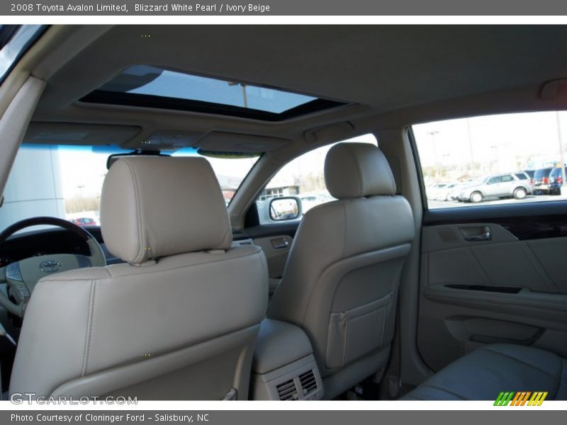 Blizzard White Pearl / Ivory Beige 2008 Toyota Avalon Limited