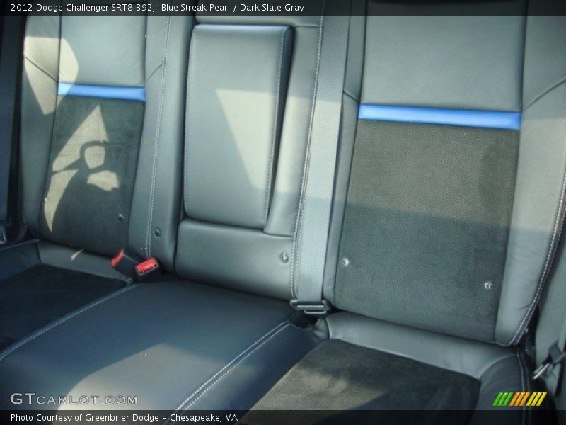 Rear Seat of 2012 Challenger SRT8 392