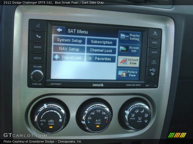 Blue Streak Pearl / Dark Slate Gray 2012 Dodge Challenger SRT8 392