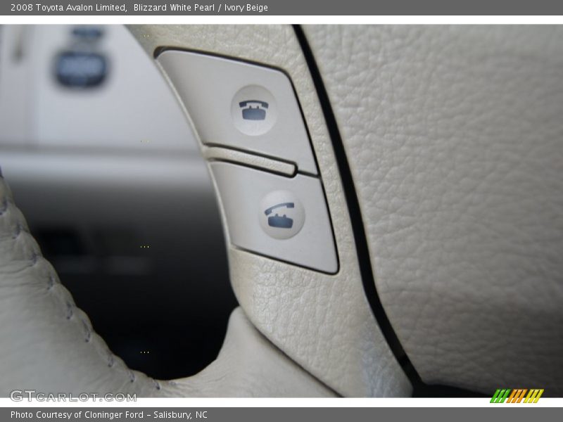Blizzard White Pearl / Ivory Beige 2008 Toyota Avalon Limited