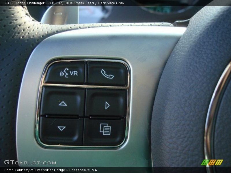 Blue Streak Pearl / Dark Slate Gray 2012 Dodge Challenger SRT8 392