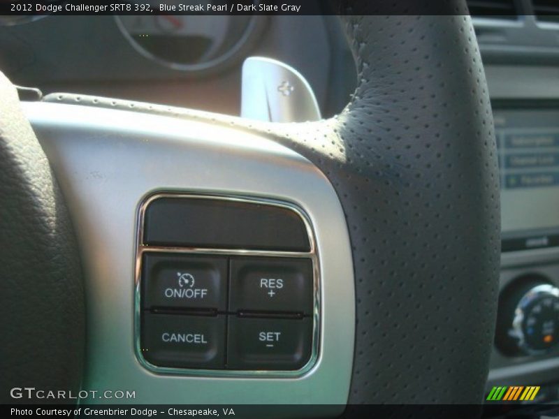 Blue Streak Pearl / Dark Slate Gray 2012 Dodge Challenger SRT8 392