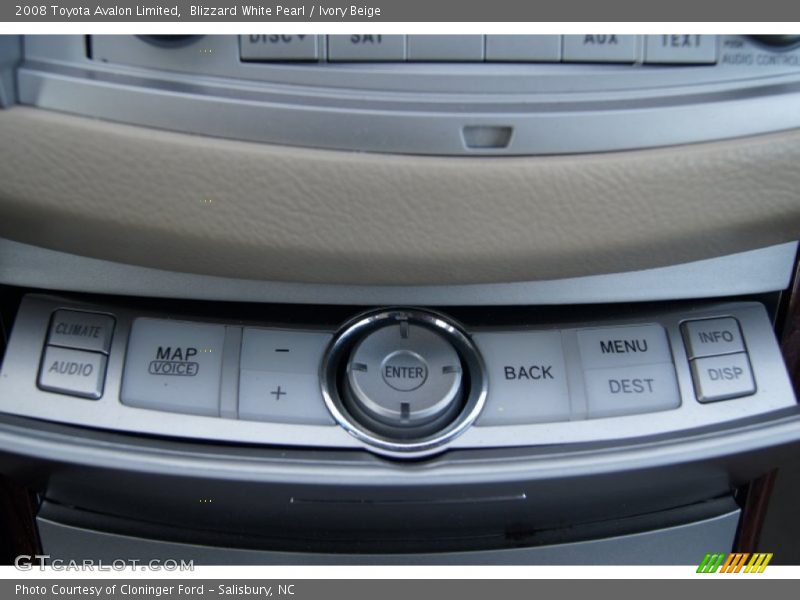 Blizzard White Pearl / Ivory Beige 2008 Toyota Avalon Limited