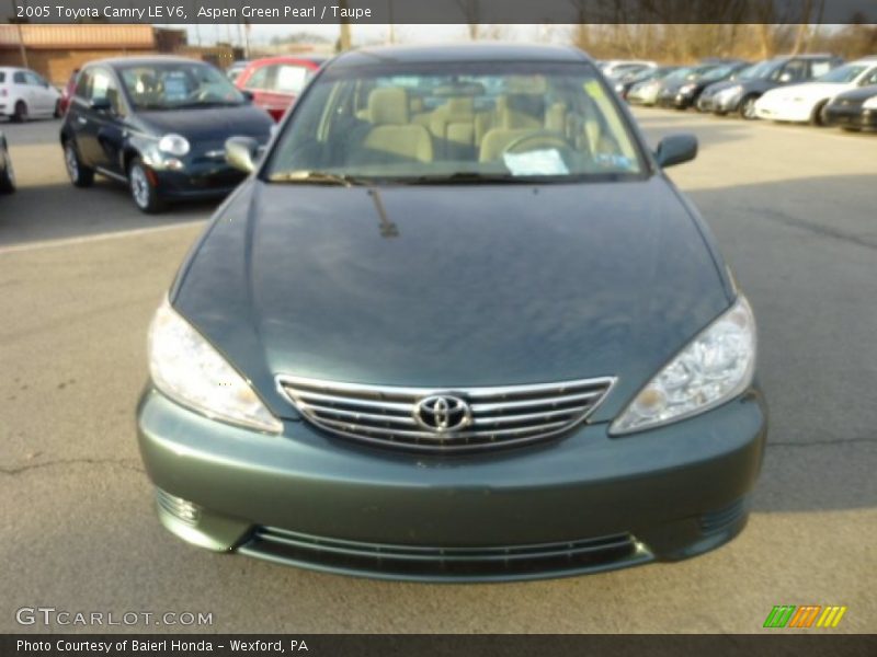 Aspen Green Pearl / Taupe 2005 Toyota Camry LE V6