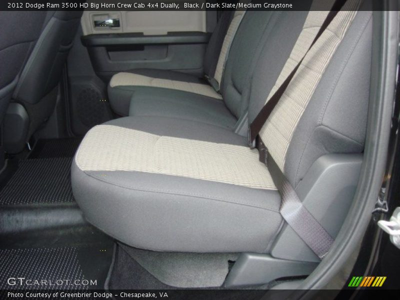 Black / Dark Slate/Medium Graystone 2012 Dodge Ram 3500 HD Big Horn Crew Cab 4x4 Dually