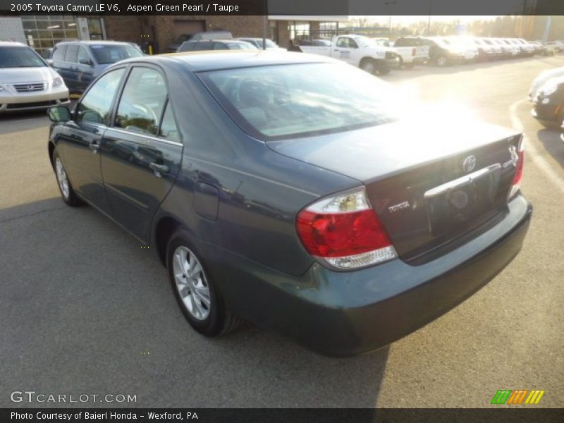 Aspen Green Pearl / Taupe 2005 Toyota Camry LE V6
