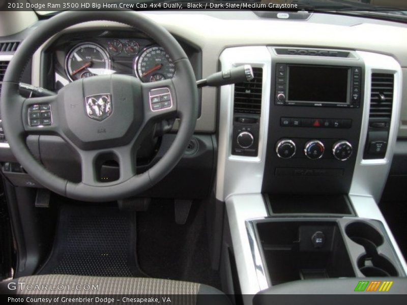 Black / Dark Slate/Medium Graystone 2012 Dodge Ram 3500 HD Big Horn Crew Cab 4x4 Dually