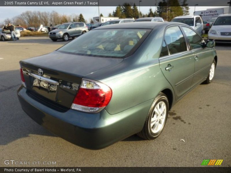 Aspen Green Pearl / Taupe 2005 Toyota Camry LE V6