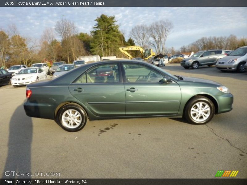 Aspen Green Pearl / Taupe 2005 Toyota Camry LE V6