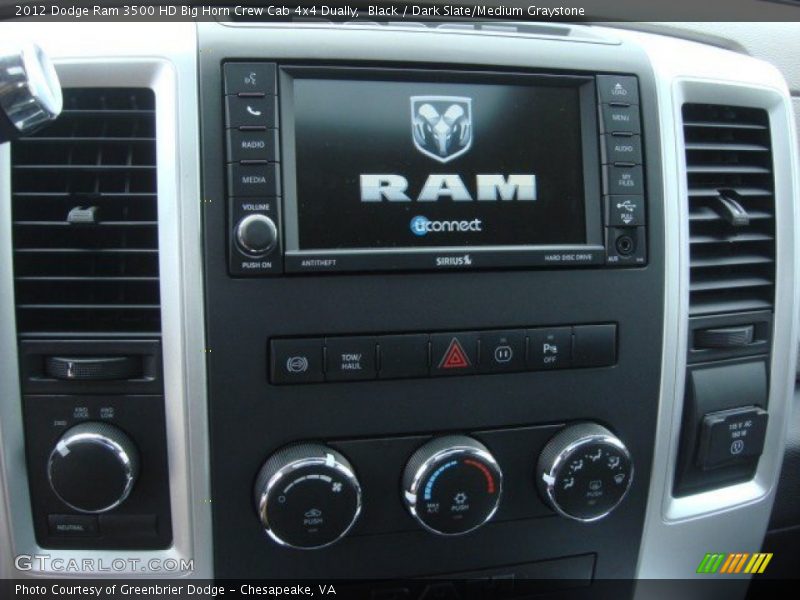 Black / Dark Slate/Medium Graystone 2012 Dodge Ram 3500 HD Big Horn Crew Cab 4x4 Dually