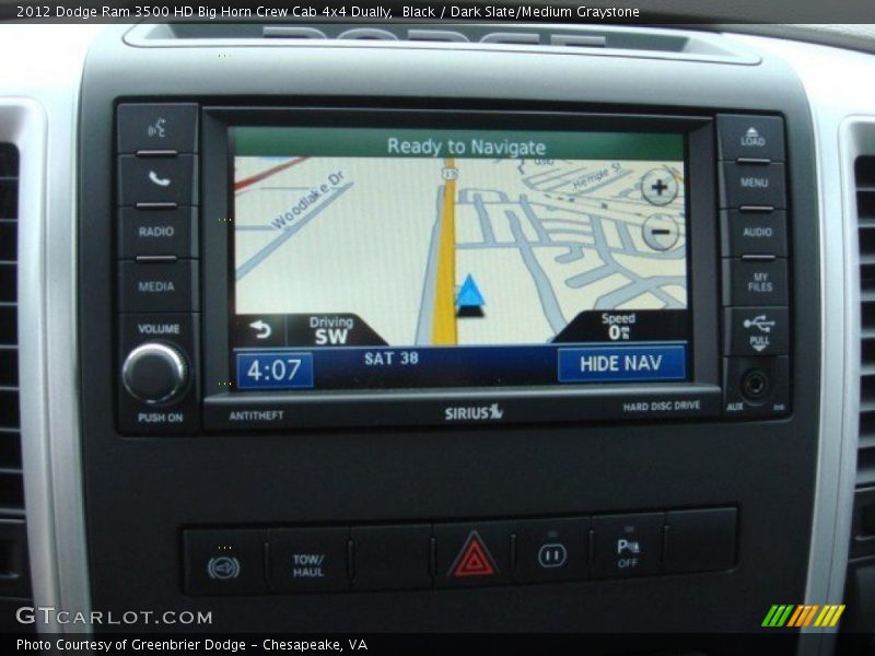 Black / Dark Slate/Medium Graystone 2012 Dodge Ram 3500 HD Big Horn Crew Cab 4x4 Dually