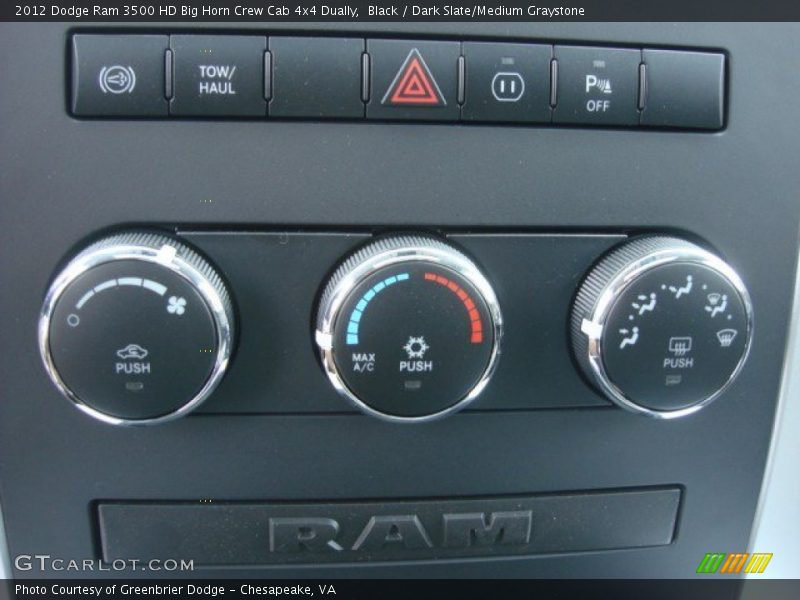 Black / Dark Slate/Medium Graystone 2012 Dodge Ram 3500 HD Big Horn Crew Cab 4x4 Dually