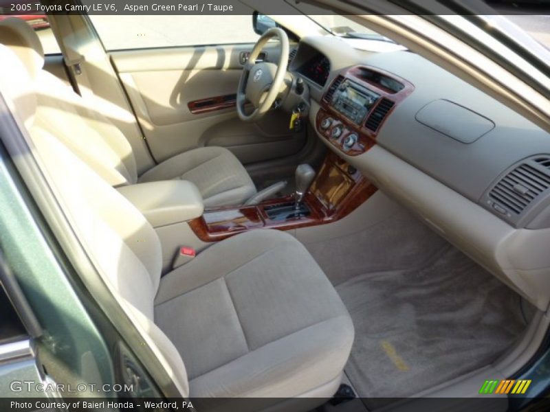 Aspen Green Pearl / Taupe 2005 Toyota Camry LE V6