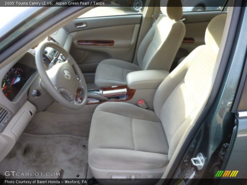 Aspen Green Pearl / Taupe 2005 Toyota Camry LE V6