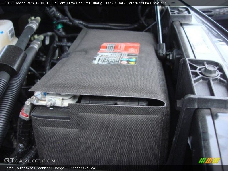 Black / Dark Slate/Medium Graystone 2012 Dodge Ram 3500 HD Big Horn Crew Cab 4x4 Dually