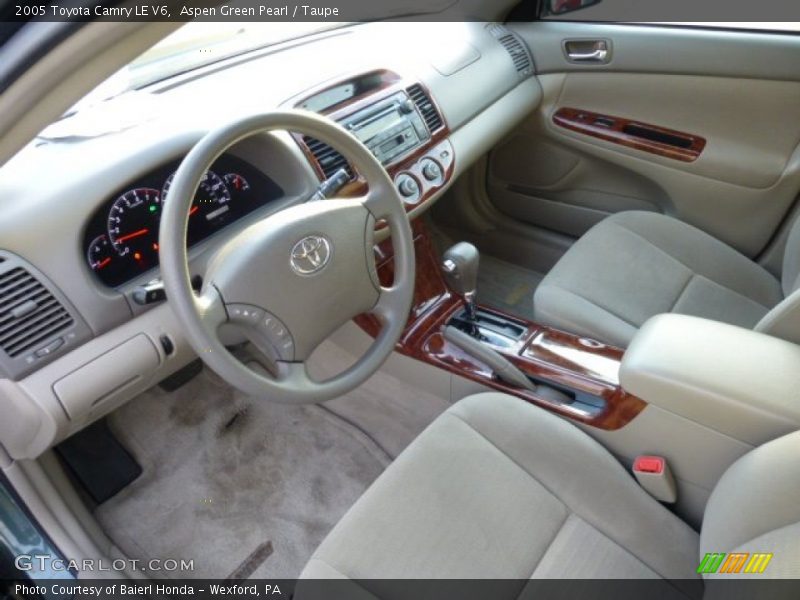 Aspen Green Pearl / Taupe 2005 Toyota Camry LE V6