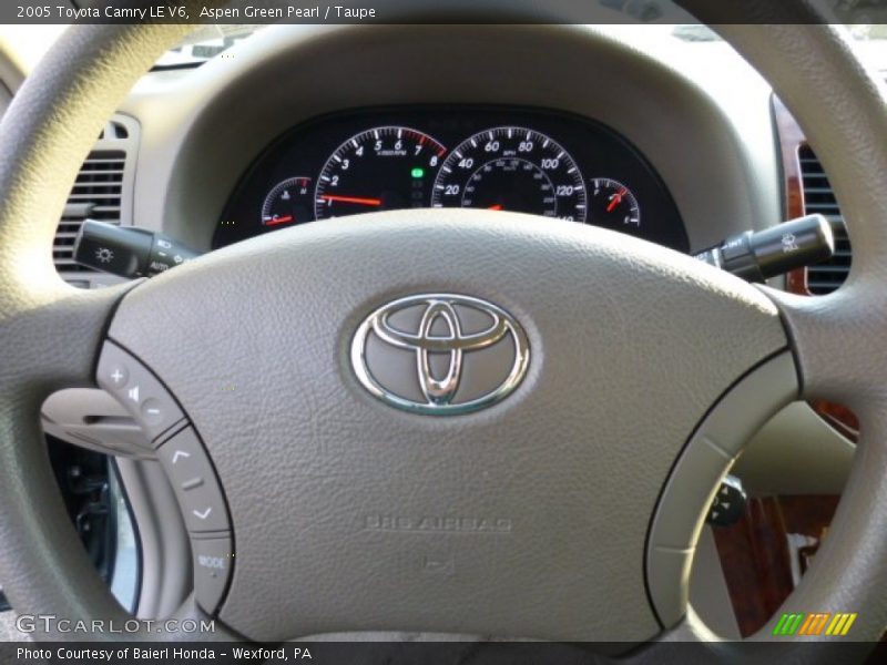 Aspen Green Pearl / Taupe 2005 Toyota Camry LE V6