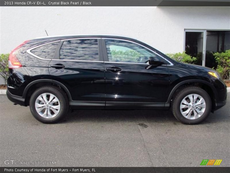 Crystal Black Pearl / Black 2013 Honda CR-V EX-L