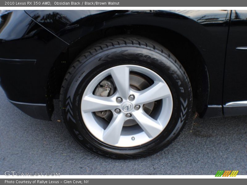 Obsidian Black / Black/Brown Walnut 2010 Lexus RX 350 AWD