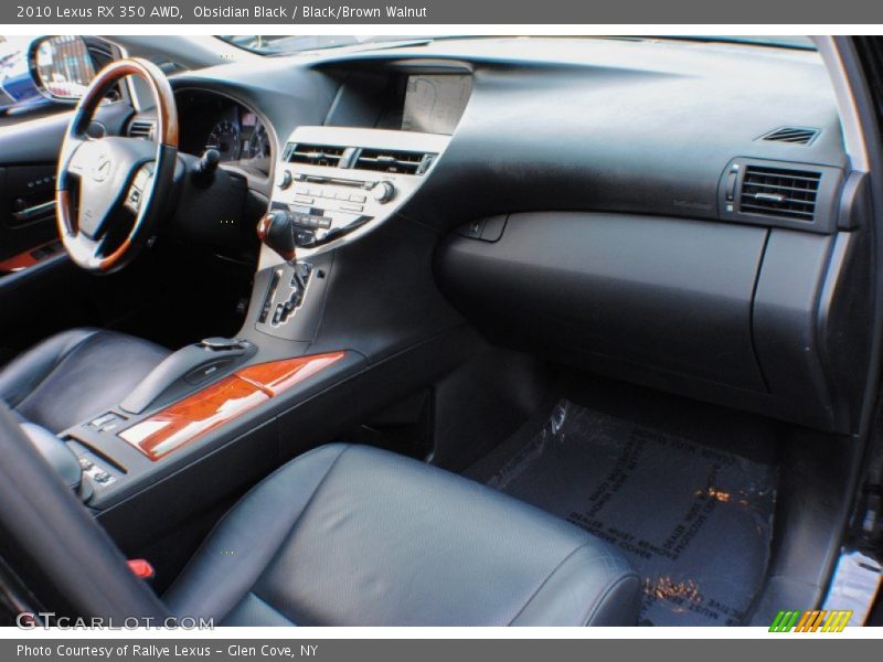Obsidian Black / Black/Brown Walnut 2010 Lexus RX 350 AWD