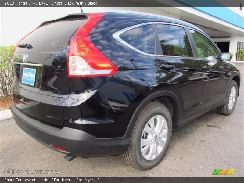 Crystal Black Pearl / Black 2013 Honda CR-V EX-L