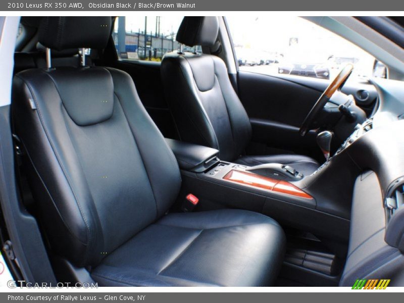 Obsidian Black / Black/Brown Walnut 2010 Lexus RX 350 AWD