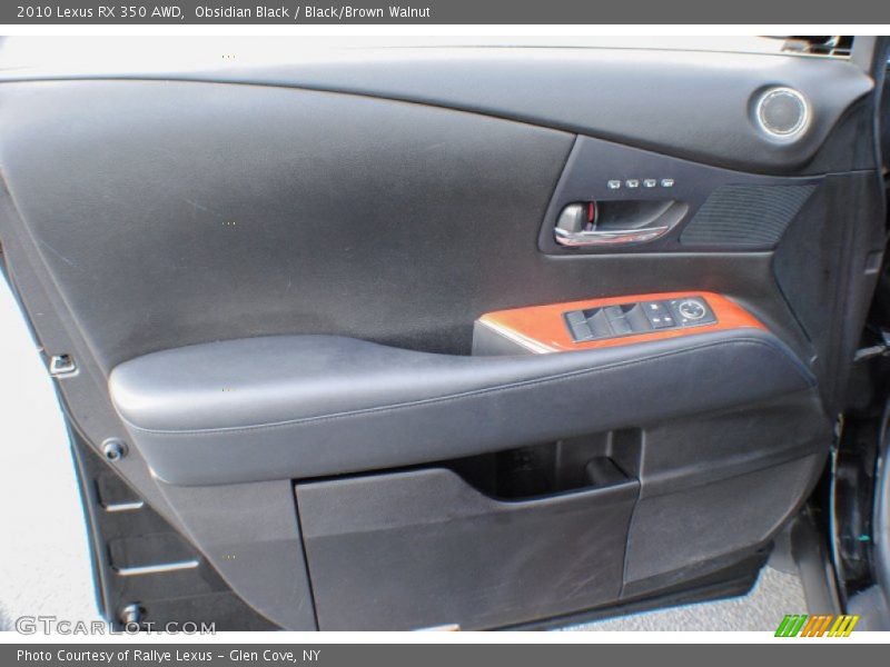 Obsidian Black / Black/Brown Walnut 2010 Lexus RX 350 AWD