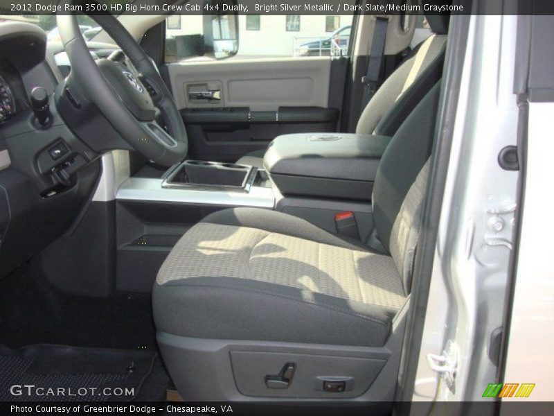 Bright Silver Metallic / Dark Slate/Medium Graystone 2012 Dodge Ram 3500 HD Big Horn Crew Cab 4x4 Dually