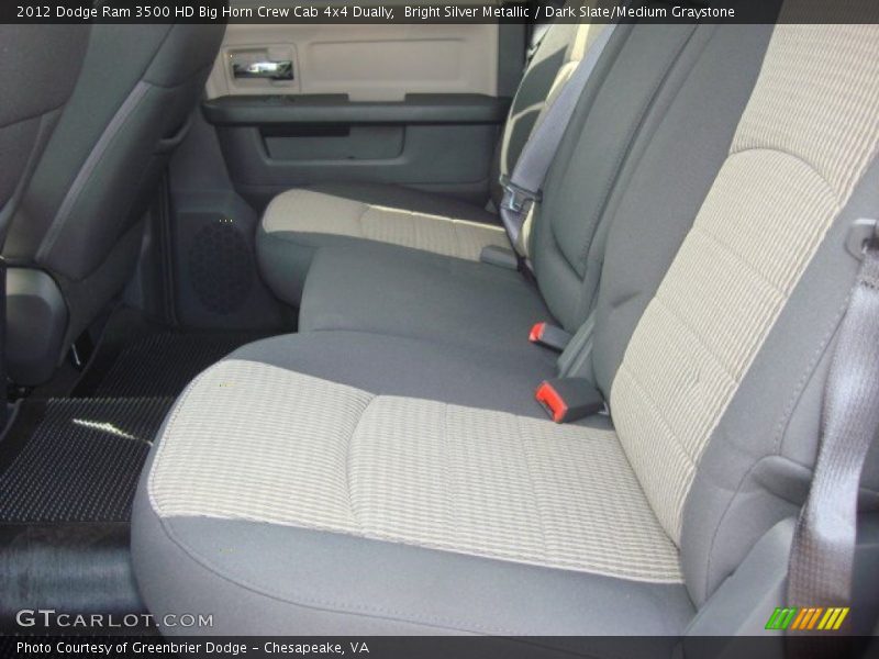 Bright Silver Metallic / Dark Slate/Medium Graystone 2012 Dodge Ram 3500 HD Big Horn Crew Cab 4x4 Dually