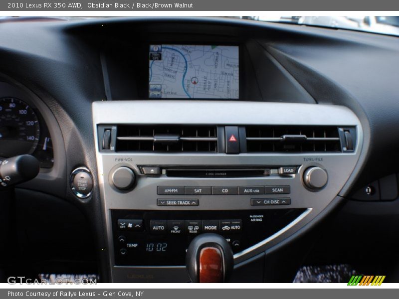 Obsidian Black / Black/Brown Walnut 2010 Lexus RX 350 AWD