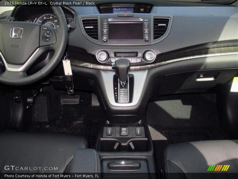 Crystal Black Pearl / Black 2013 Honda CR-V EX-L